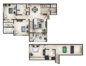 3 Br Adams floor plan
